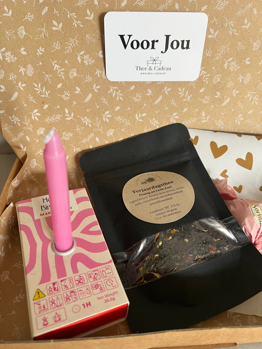 Brievenbuscadeau - Theepakket Verjaardag