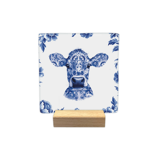 Tegel - Koe Delfts Blauw