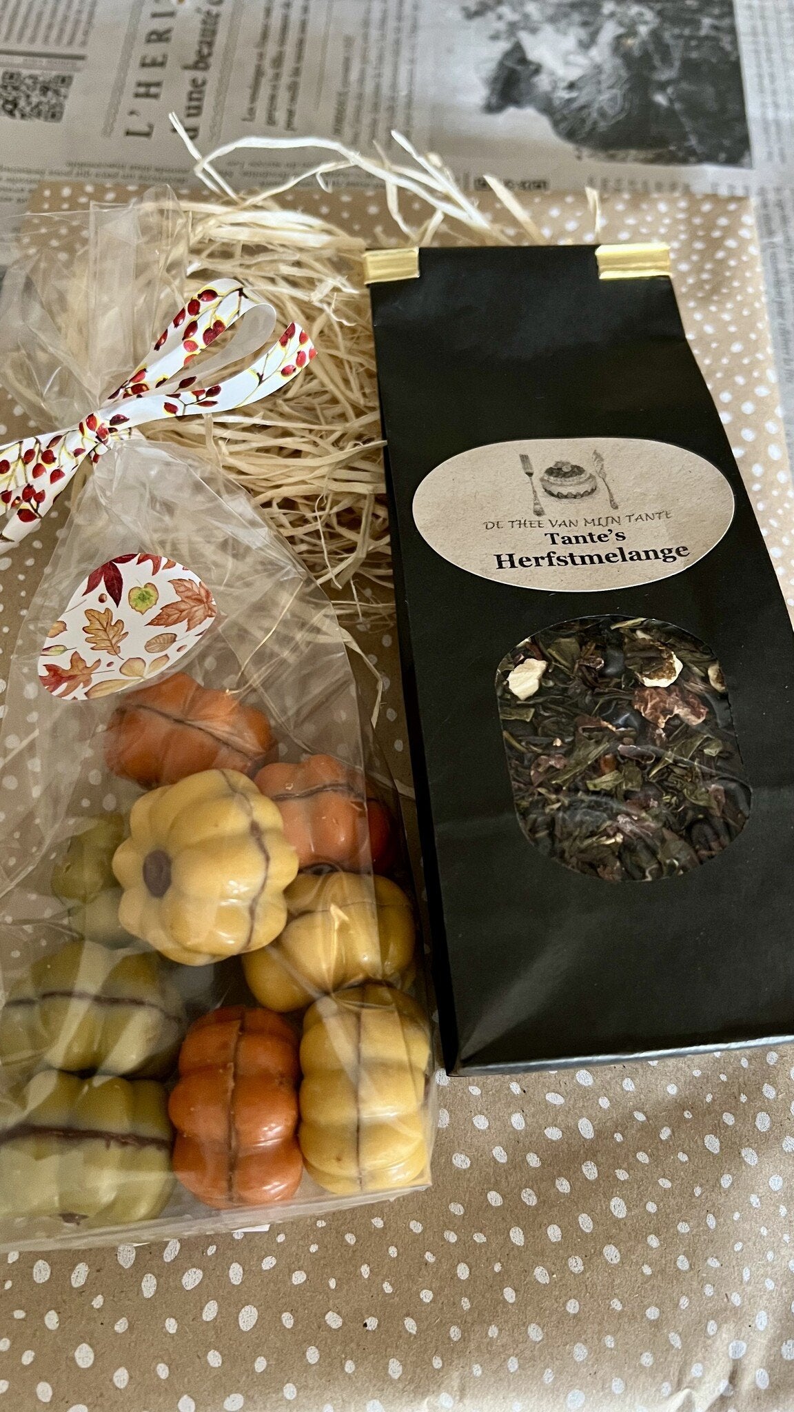 Herfstpakketje Thee en Chocolade