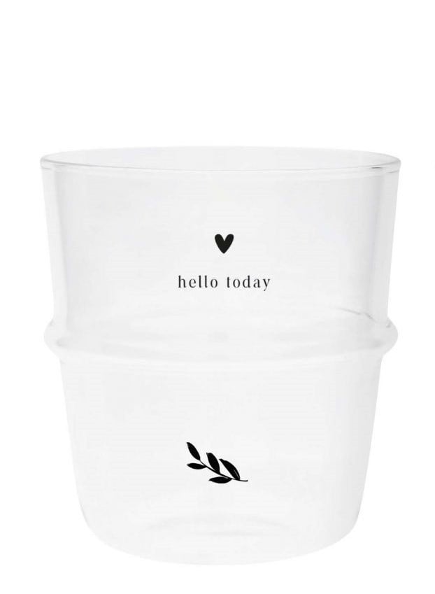 Waterglas "Hello Today"