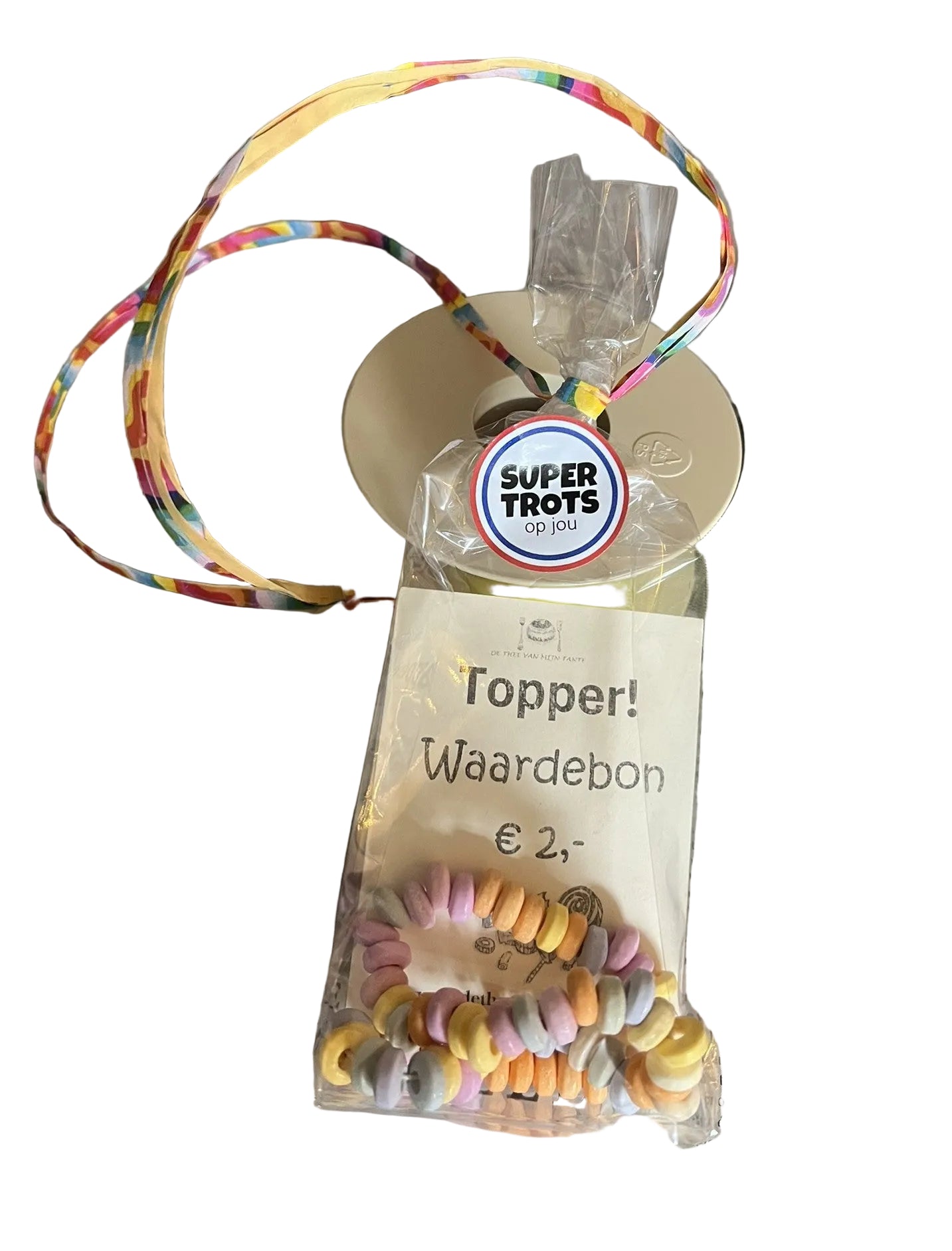 Avondvierdaagse - Waardebon 2 euro met snoepketting