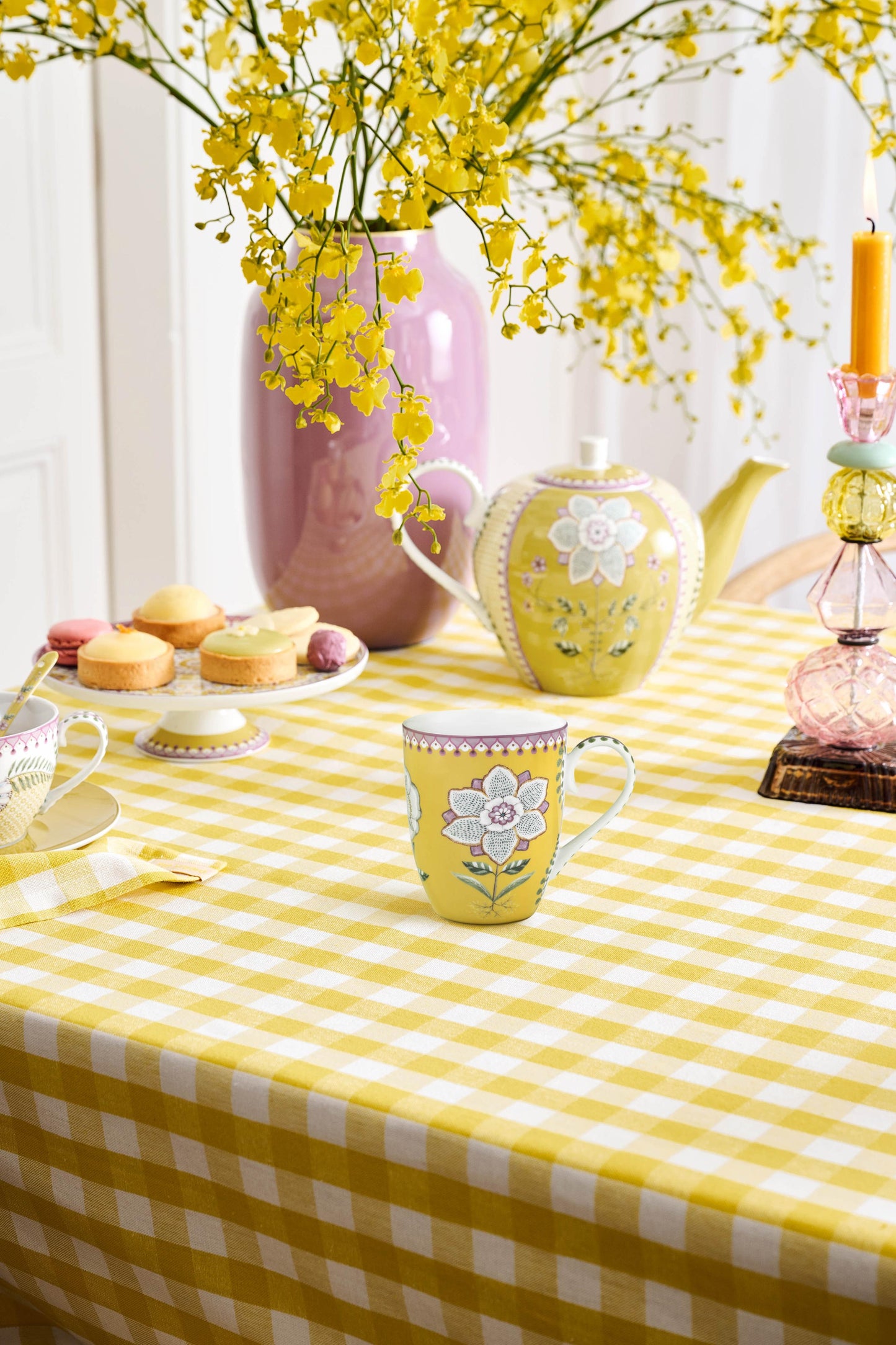 Pip Studio Mok Lily&Lotus Yellow - Large