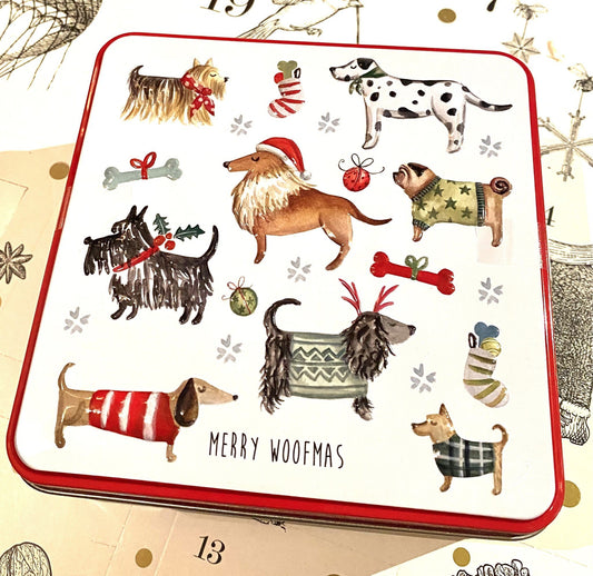 Koekjesblik Merry Woofmas