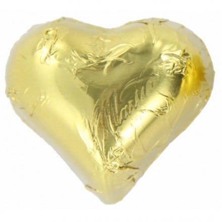 Chocoladehartje  Goud