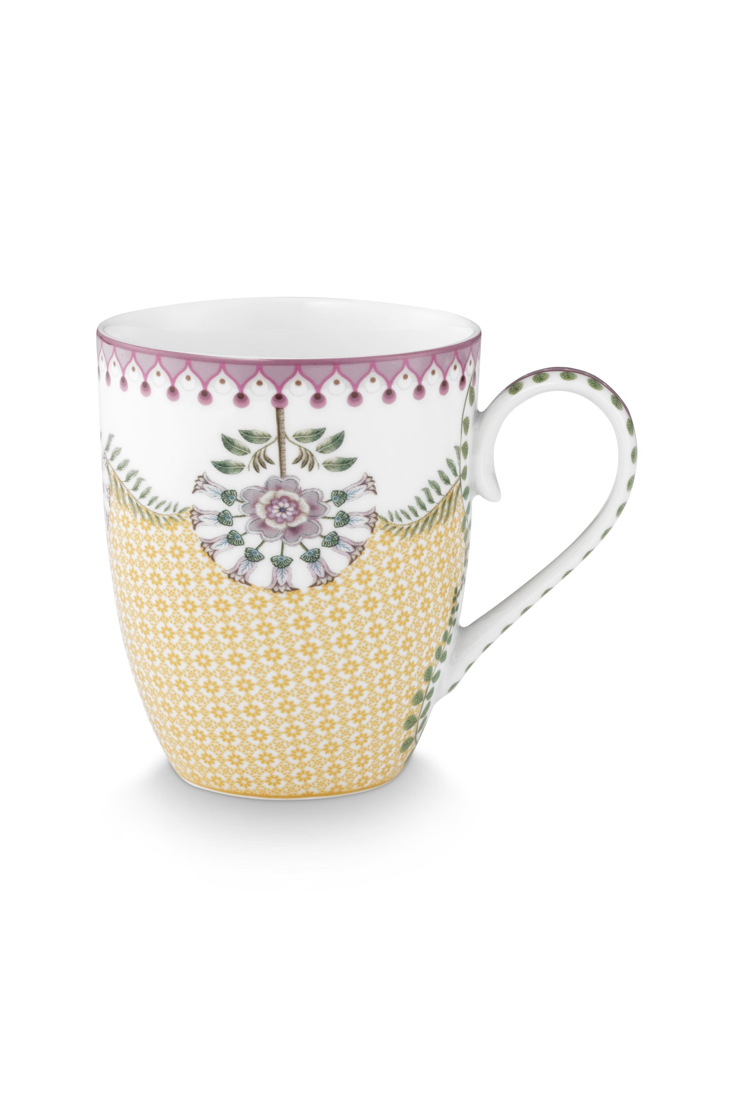 Pip Studio Mok Lily&Lotus Tiles Yellow - Large