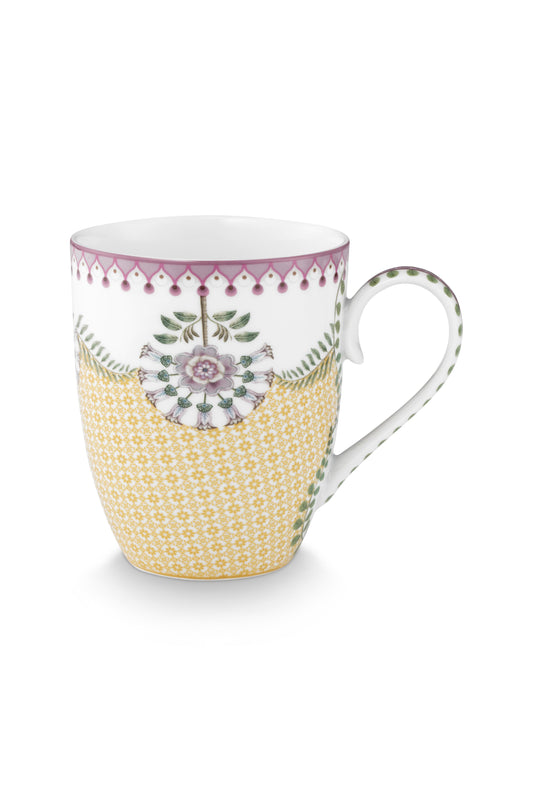 Pip Studio Mok Lily&Lotus Tiles Yellow - Large