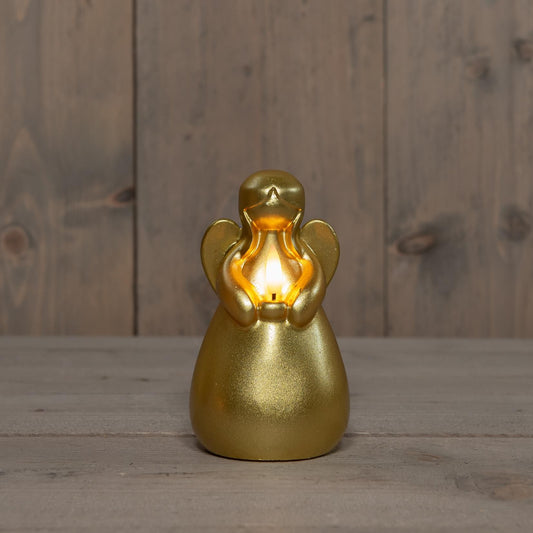 Kerstengel Goud Wax Ledkaars - Large