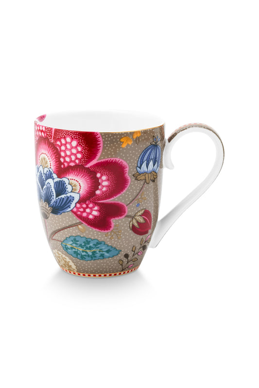 Pip Studio- Mok Blooming Tales Fantasy Khaki - XL