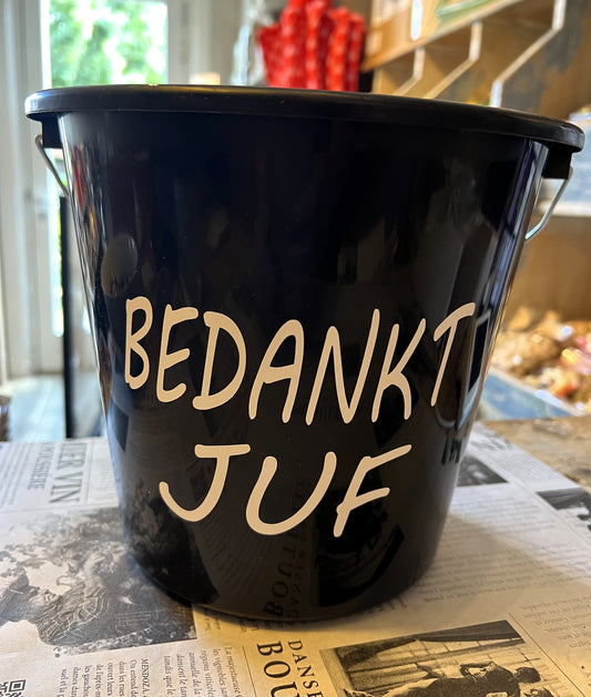 Cadeau-emmer - Bedankt Juf!