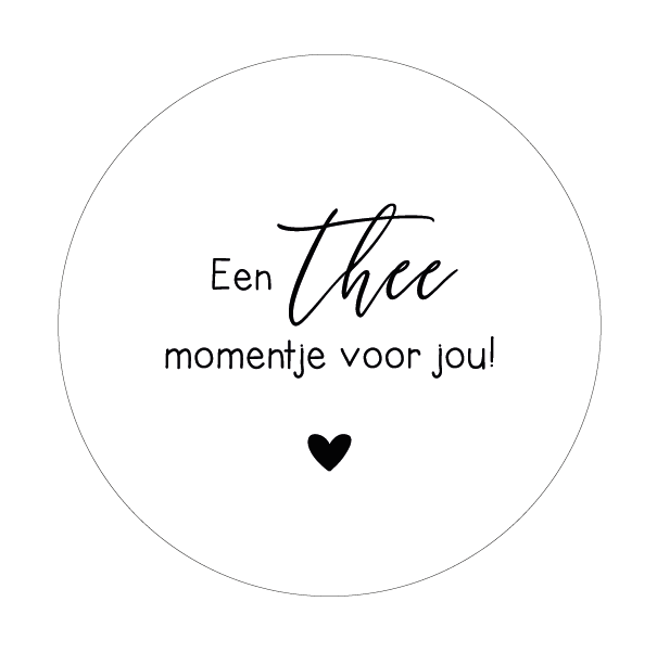 Onderzetter | EEN THEE MOMENTJE VOOR JOU