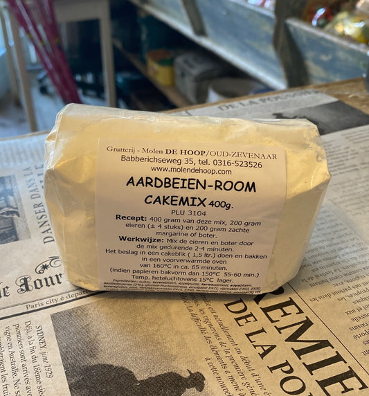 Aardbeien-room cakemix