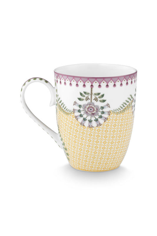 Pip Studio Mok Lily&Lotus Tiles Yellow - Large