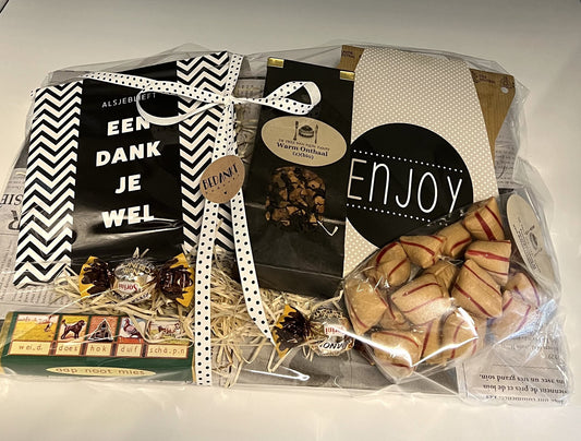 Bedanktpakket Koffie en Thee met chocoladewens