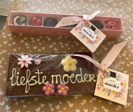 Chocoladereep "Voor de liefste Moeder"