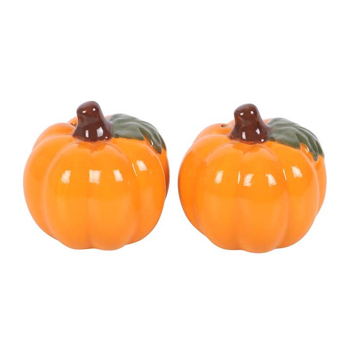 Herfstpompoen zout- en peperstrooiers