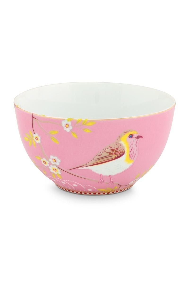 Floral kom Early Bird roze