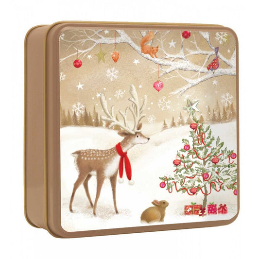Koekjesblik  Christmas Tree with Woodland Friends