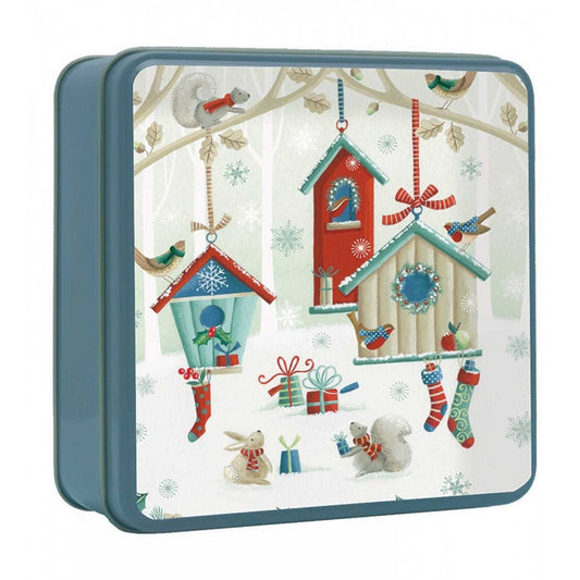 Koekjesblik  Winter Bird Houses with Stockings