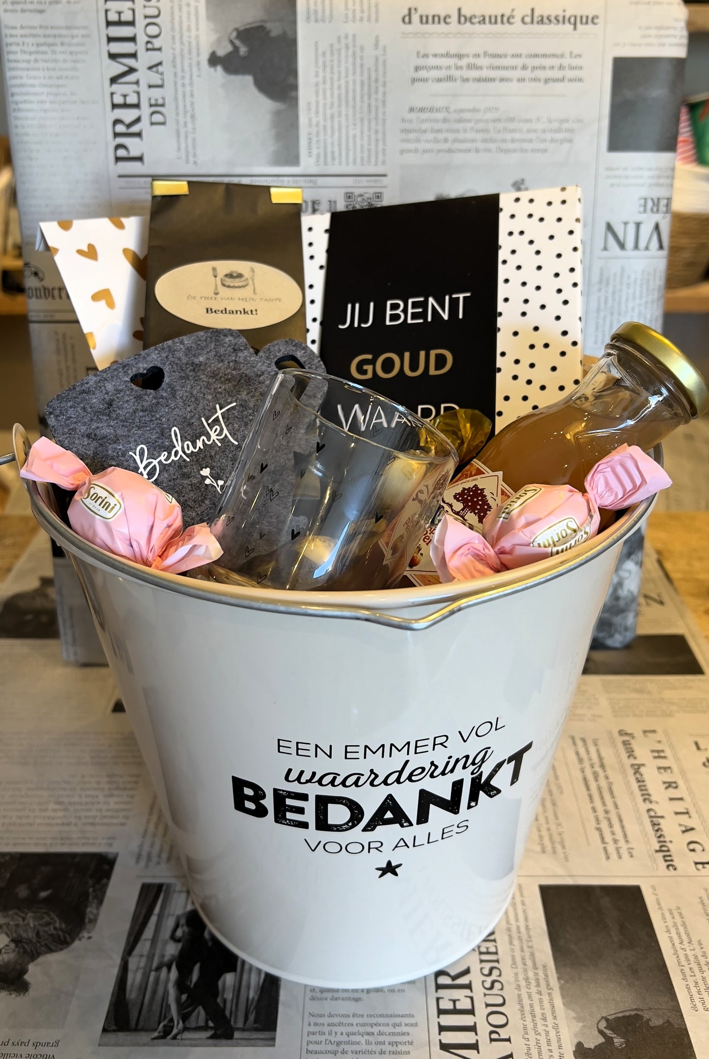 Cadeaupakket - Bedankt, een emmer vol waardering!