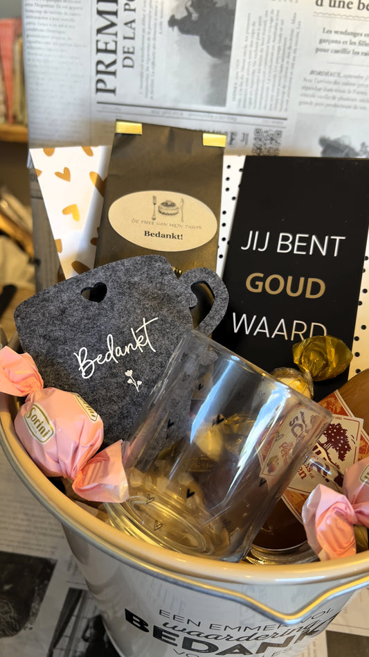 Cadeaupakket - Bedankt, een emmer vol waardering!
