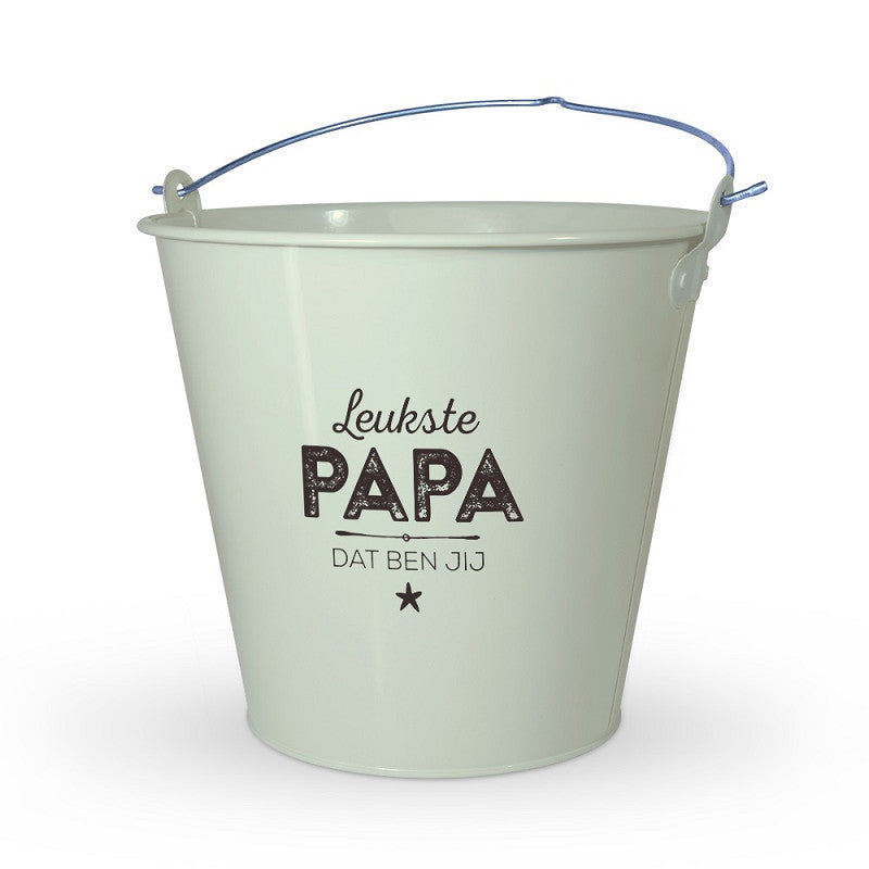 Cadeau emmer zink - Papa