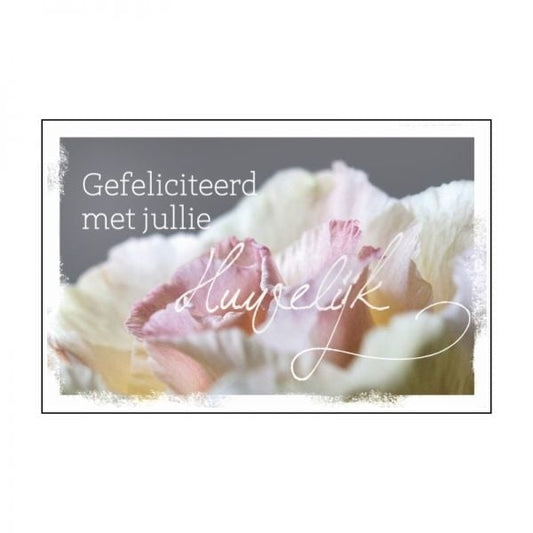 Gefeliciteerd met jullie huwelijk geurzak