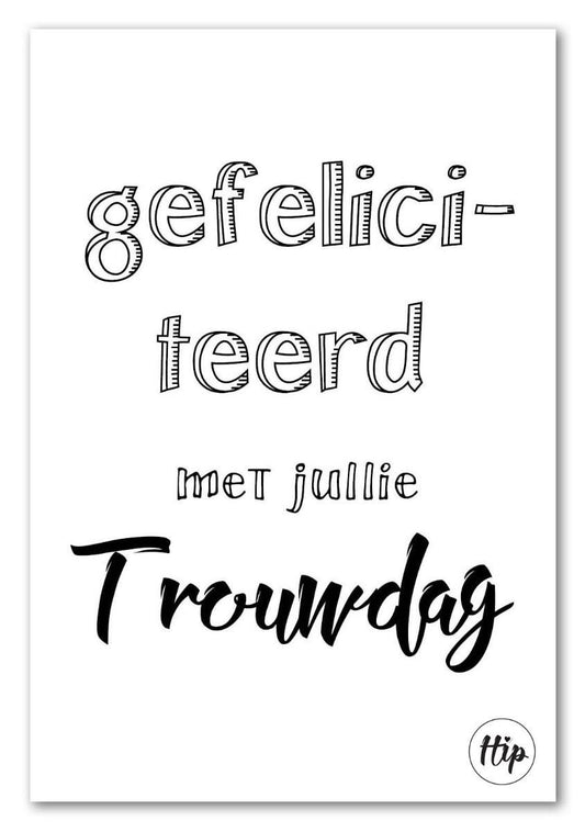 Gefeliciteerd met jullie trouwdag geurzak