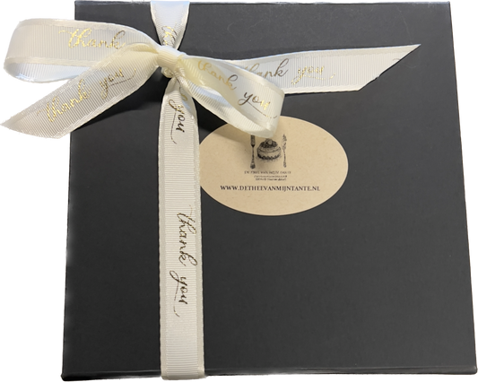 Theedoos - Bedankt -  4 theesoorten