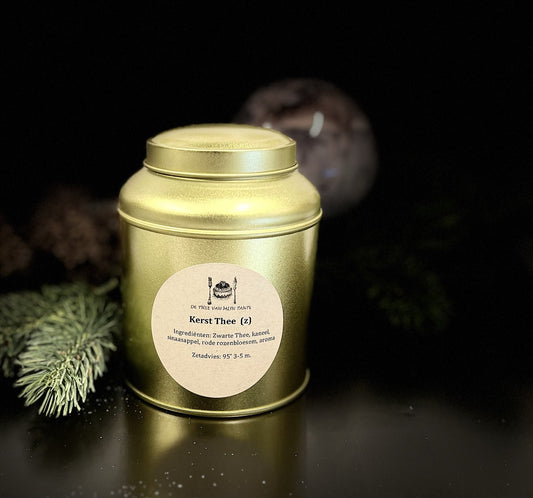 Kerst Thee in gouden blik