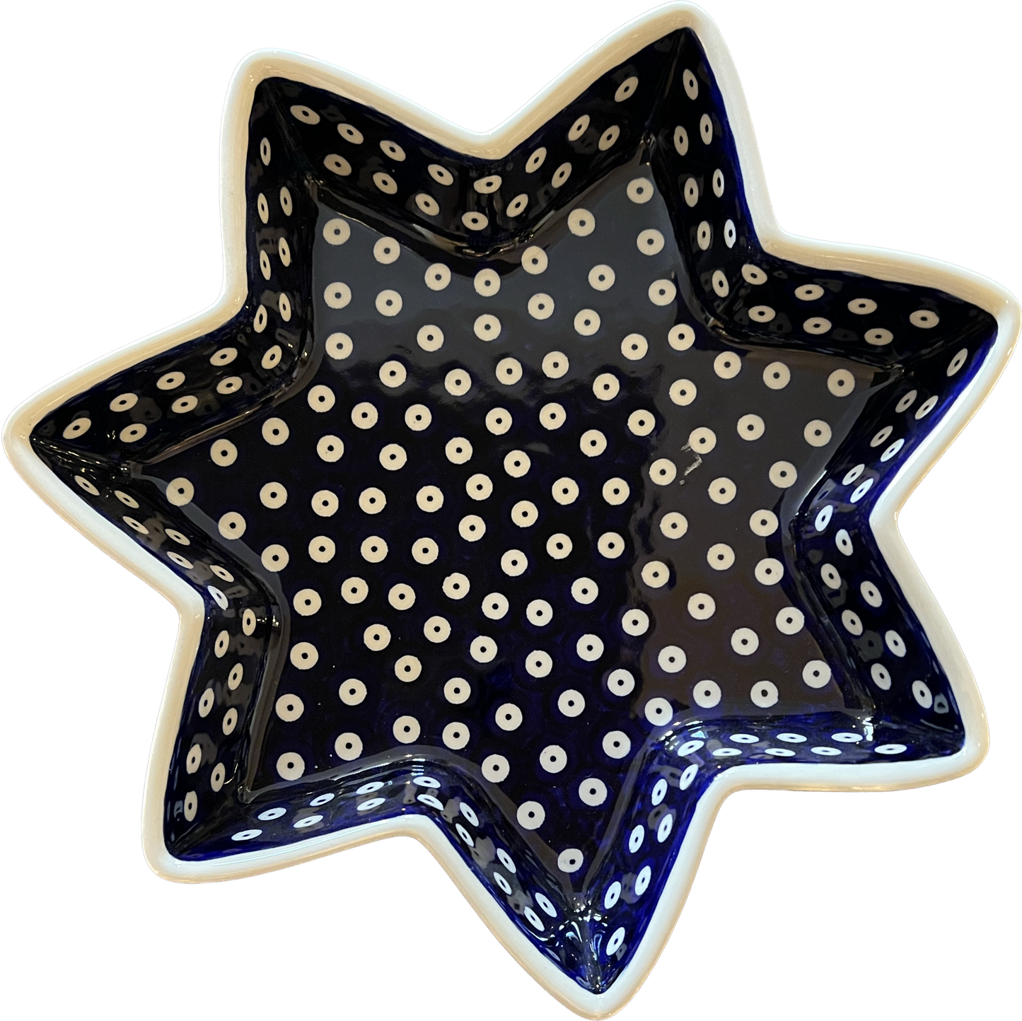 Ovenschaal Stervorm- blauw oogje -  groot