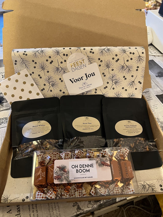 Brievenbuspakket - Kerst - Thee en Chocolade