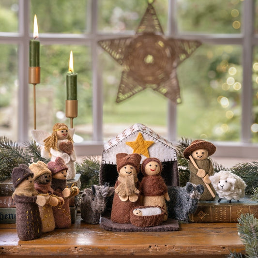 Kerststal - Bruin