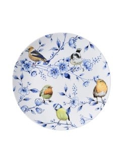 Wandbord - Bosvogels met bloesem