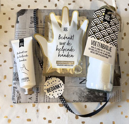 Pakket - Bedankt voor de helpende handen met voetenbadje