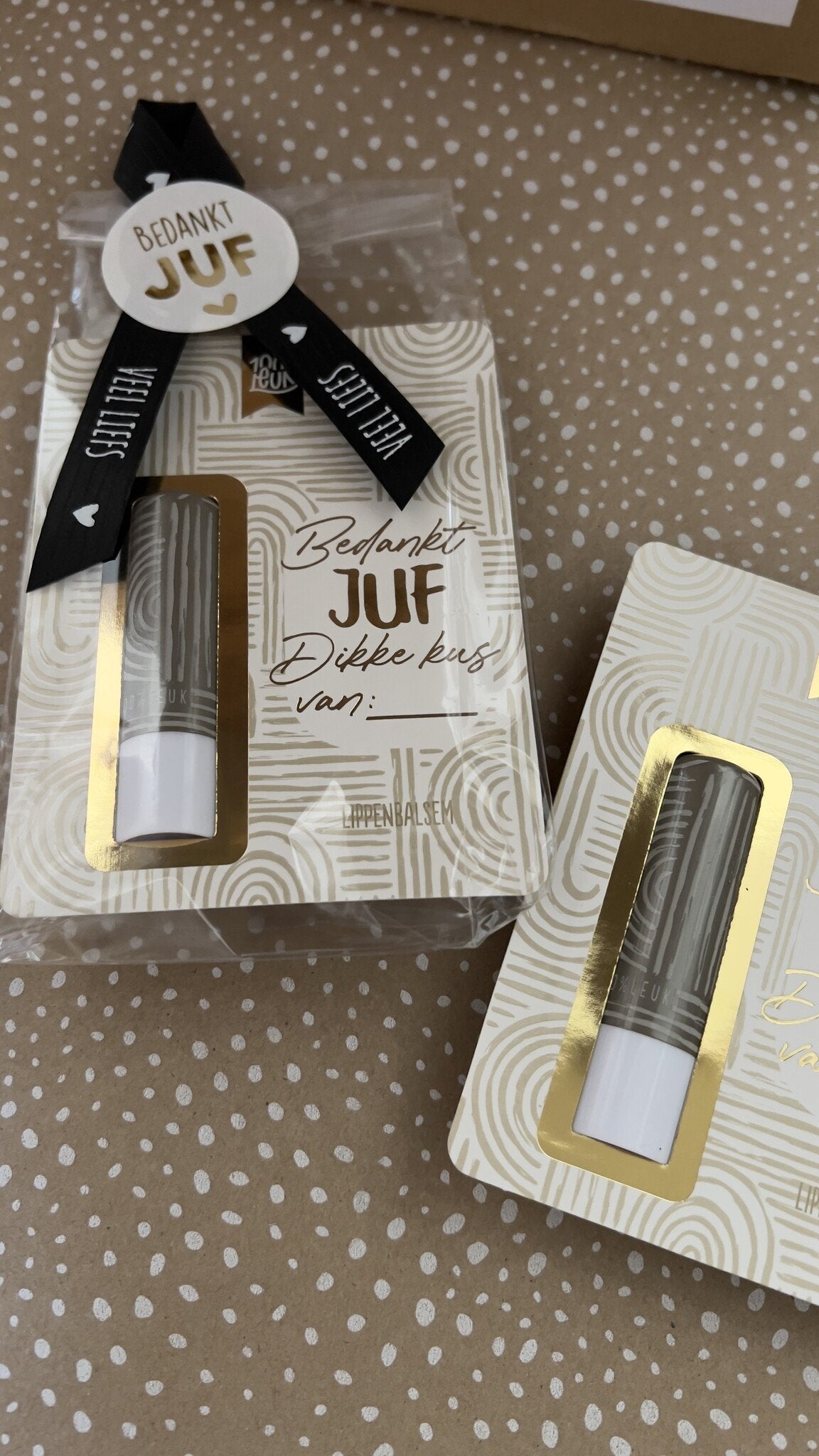 Voor de Juf - Lippenbalsem van 100% Leuk