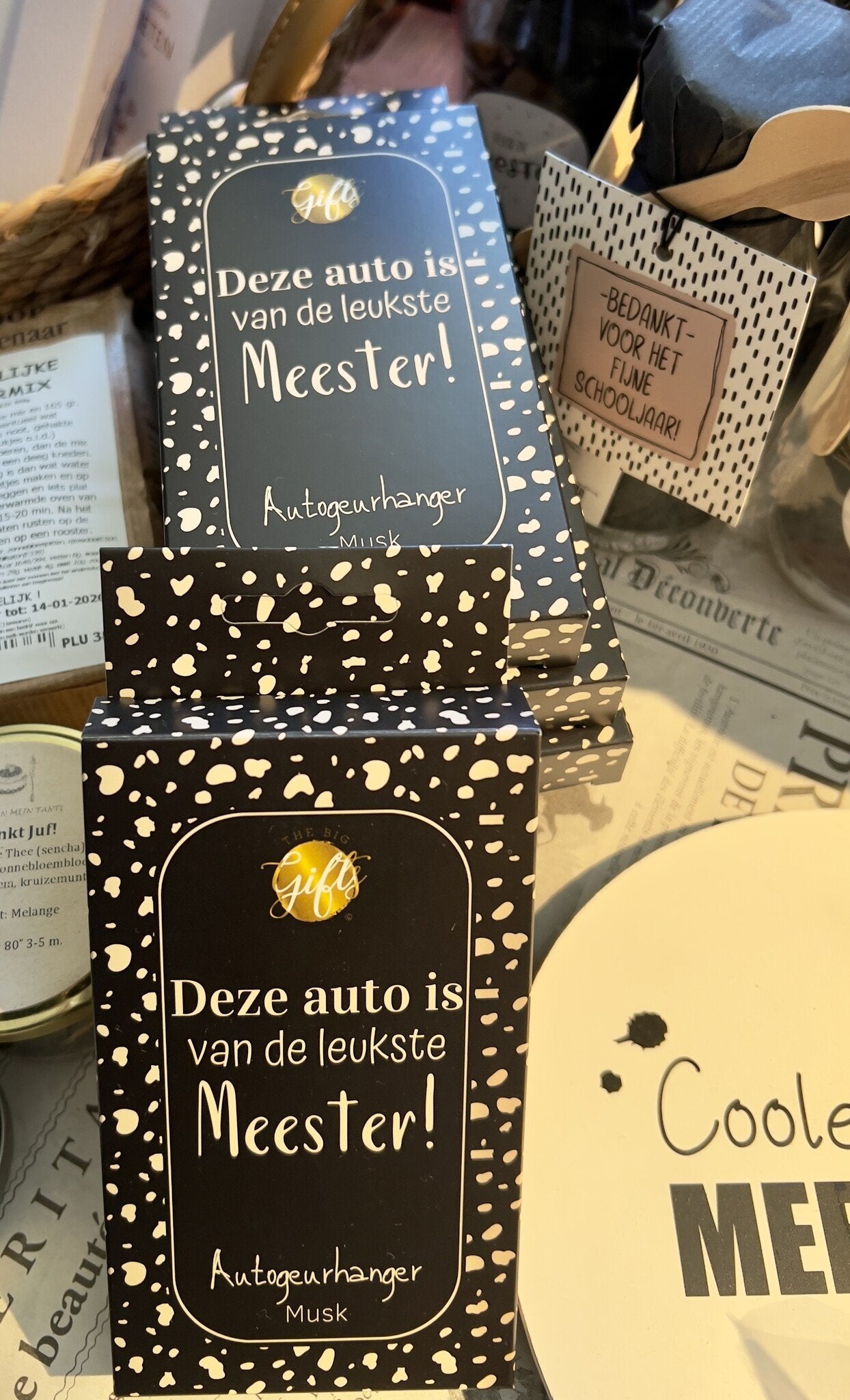 Bedankt Meester - Autogeurhanger