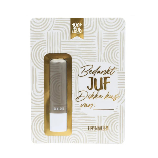 Voor de Juf - Lippenbalsem van 100% Leuk