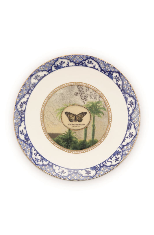 Gebaksbord Vlinder Blauw 15 cm