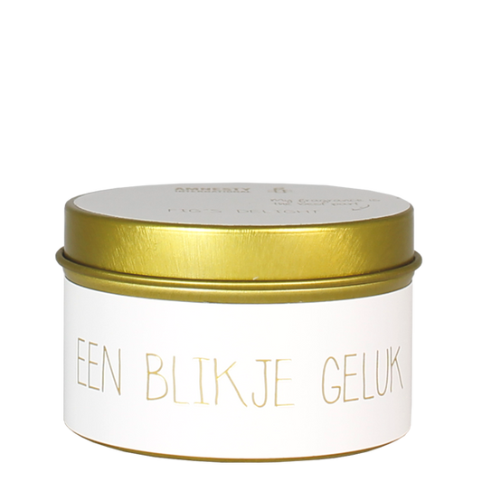 Een blikje Geluk - Geurkaars