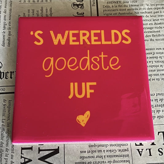 Tegeltje - Werelds goedste juf
