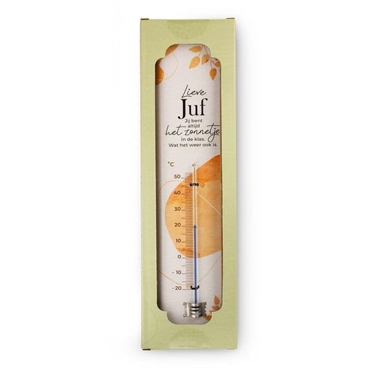 Bedankt Juf - Thermometer