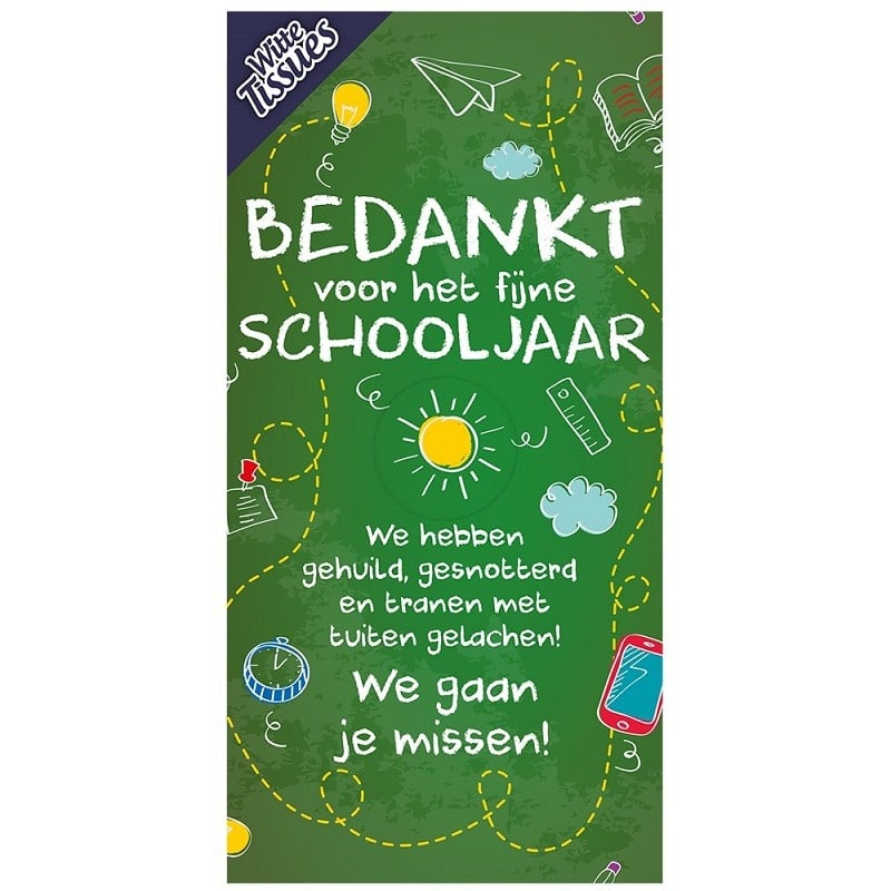 Bedankt Juf/Meester - Tissuebox