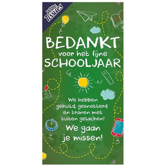Bedankt Juf/Meester - Tissuebox